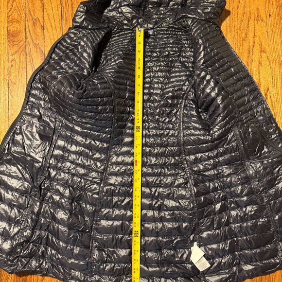 patagonia black whimsigoth romantic goth winter fall travel puffer small coat - Picture 5 of 7